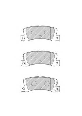 FERODO FDB4274 Комплект гальмівних колодок,