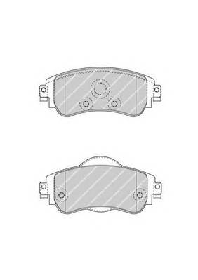 FERODO FDB4336 Комплект тормозных колодок,