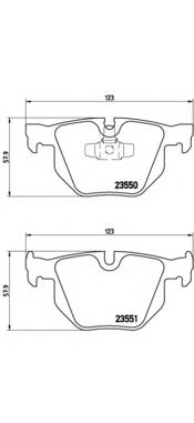 BREMBO P 06 039 Комплект тормозных колодок,