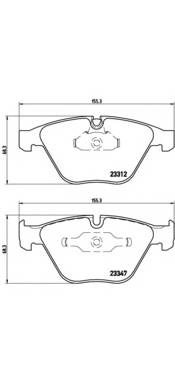 BREMBO P 06 046 Комплект гальмівних колодок,