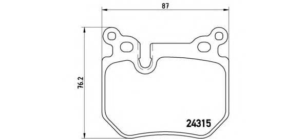 BREMBO P 06 059 Комплект гальмівних колодок,