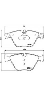 BREMBO P 06 074 Комплект гальмівних колодок,