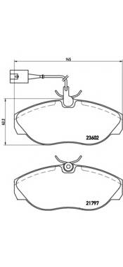 BREMBO P 23 083 Комплект тормозных колодок,