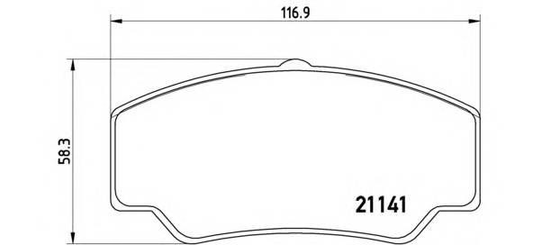 BREMBO P 24 023 Комплект тормозных колодок,