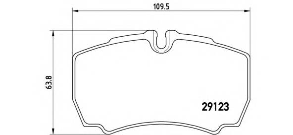 BREMBO P 24 084 Комплект тормозных колодок,