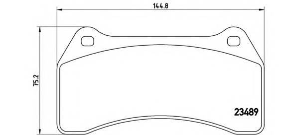 BREMBO P 36 014 Комплект тормозных колодок,