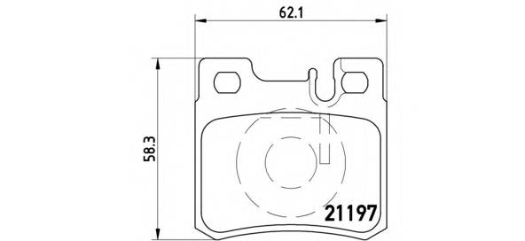 BREMBO P 50 009 Комплект тормозных колодок,