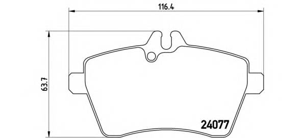 BREMBO P 50 054 Комплект тормозных колодок,