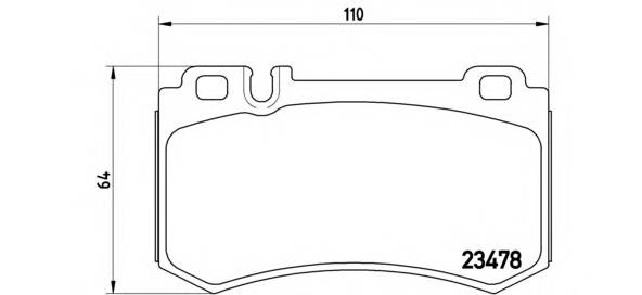 BREMBO P 50 061 Комплект тормозных колодок,