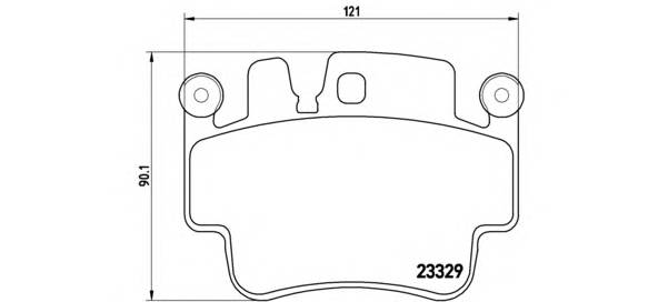 BREMBO P 65 009 Комплект гальмівних колодок,