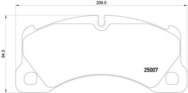 BREMBO P 65 021 Комплект тормозных колодок,