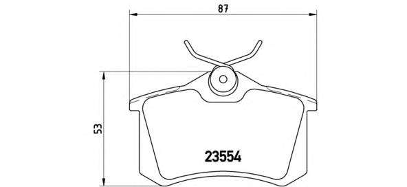 BREMBO P 68 024 Комплект гальмівних колодок,