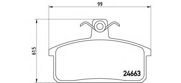 BREMBO P 79 007 Комплект тормозных колодок,