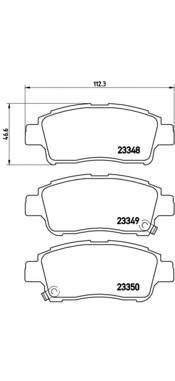 BREMBO P 83 050 Комплект гальмівних колодок,