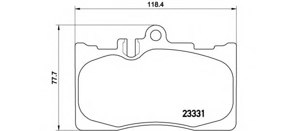 BREMBO P 83 058 Комплект тормозных колодок,