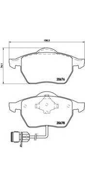 BREMBO P 85 026 Комплект тормозных колодок,