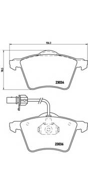 BREMBO P 85 052 Комплект тормозных колодок,