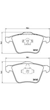 BREMBO P 86 018 Комплект гальмівних колодок,