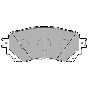 DELPHI LP2487 Комплект тормозных колодок,