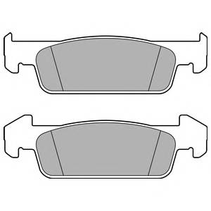 DELPHI LP2663 Комплект гальмівних колодок,