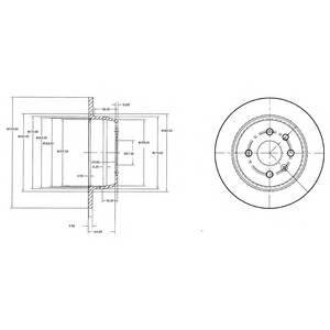 DELPHI BG2635 Тормозной диск