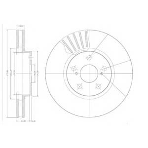 DELPHI BG3189 Тормозной диск