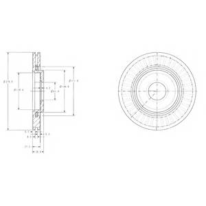 DELPHI BG3620 Гальмівний диск