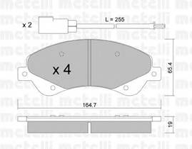 METELLI 22-0679-0 Комплект тормозных колодок,