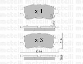 METELLI 22-0793-0 Комплект тормозных колодок,