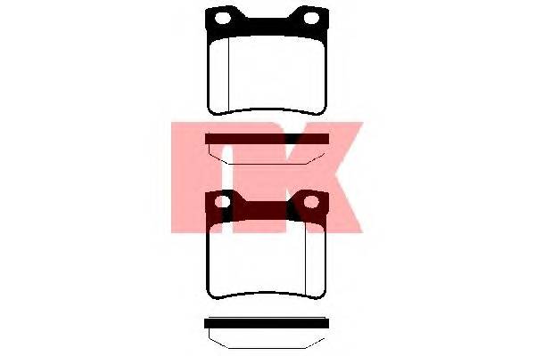 NK 223731 Комплект тормозных колодок,