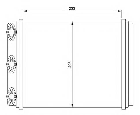 NRF 54249 Теплообменник, отопление салона