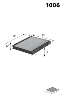 MECAFILTER ELR7180 Фільтр, повітря у