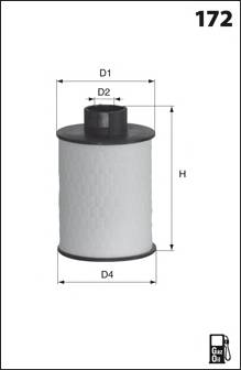 MECAFILTER ELG5322 Топливный фильтр