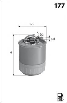 MECAFILTER ELG5342 Топливный фильтр