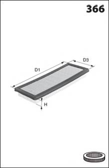 MECAFILTER ELP9126 Воздушный фильтр