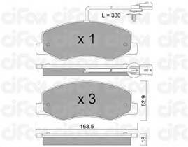 CIFAM 822-900-0 Комплект гальмівних колодок,