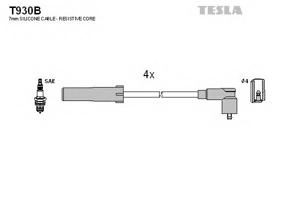 TESLA T930B Комплект проводов зажигания