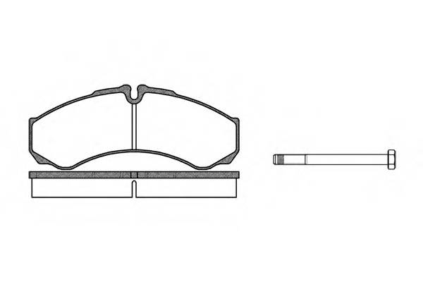 WOKING P7513.00 Комплект тормозных колодок,