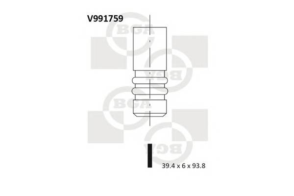 BGA V991759 Впускной клапан