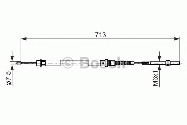 BOSCH 1 987 477 594 Трос, стояночная тормозная