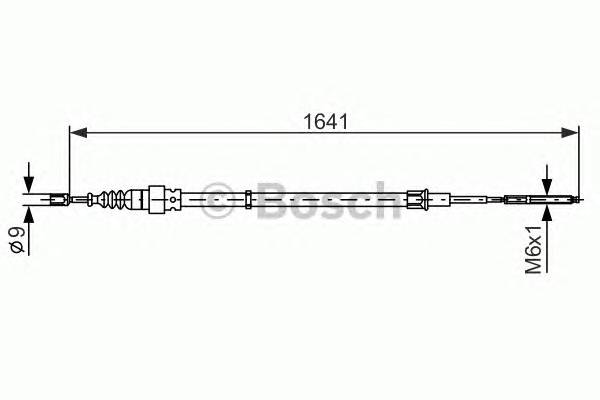 BOSCH 1 987 477 627 Трос, стояночная тормозная