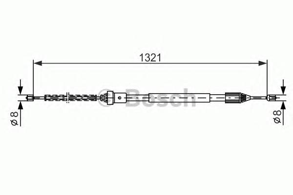 BOSCH 1 987 477 785 Трос, стоянкова гальмівна