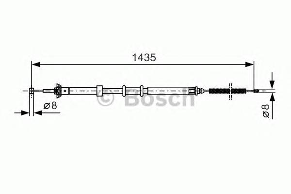 BOSCH 1 987 477 926 Трос, стояночная тормозная