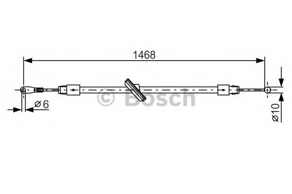 BOSCH 1 987 482 027 Трос, стояночная тормозная