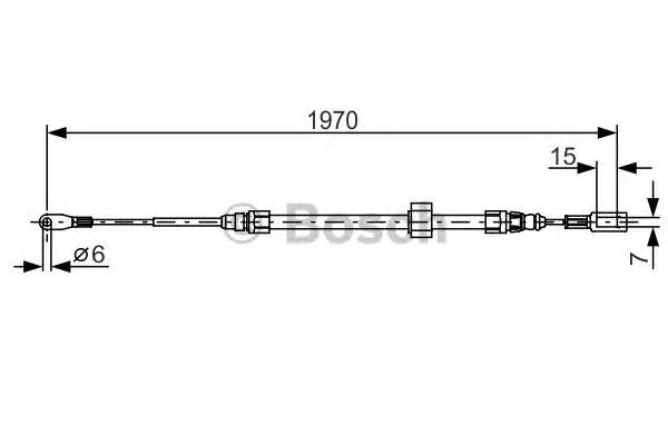 BOSCH 1 987 482 131 Трос, стояночная тормозная