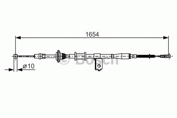 BOSCH 1 987 482 172 Трос, стоянкова гальмівна