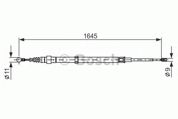 BOSCH 1 987 482 191 Трос, стояночная тормозная