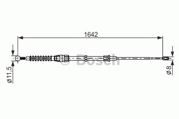 BOSCH 1 987 482 267 Трос, стояночная тормозная