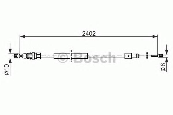 BOSCH 1 987 482 276 Трос, стоянкова гальмівна