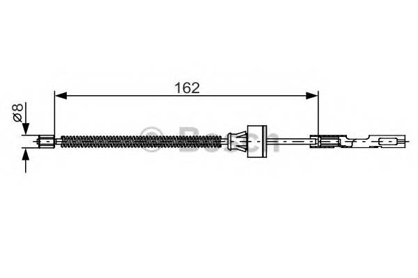 BOSCH 1 987 482 278 Трос, стоянкова гальмівна